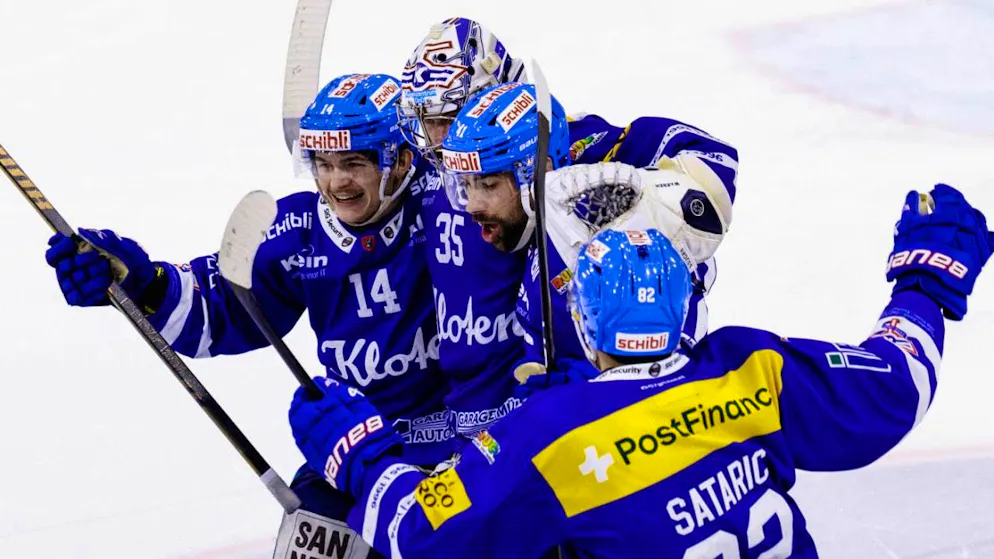 Davos can still win - Gallery. The Kloten players were jubilant after the unexpected turnaround against the ZSC Lions
