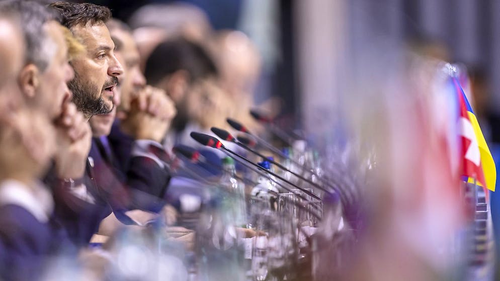 Il presidente ucraino Volodymyr Zelensky - qui in una foto dello scorso giugno al Bürgenstock - non ha fornito indicazioni sulla data o sul luogo dell'incontro con Karin Keller-Sutter.