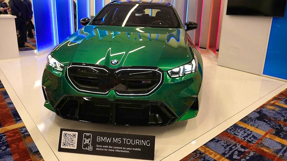 Technology trade fair CES: Germany once again innovation champion - Gallery. The German car manufacturer BMW is represented at the CES with the BMW M5 Touring.