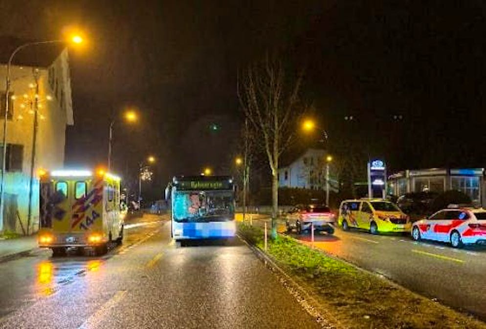 The accident occurred on the Dorfstrasse on Wednesday morning.