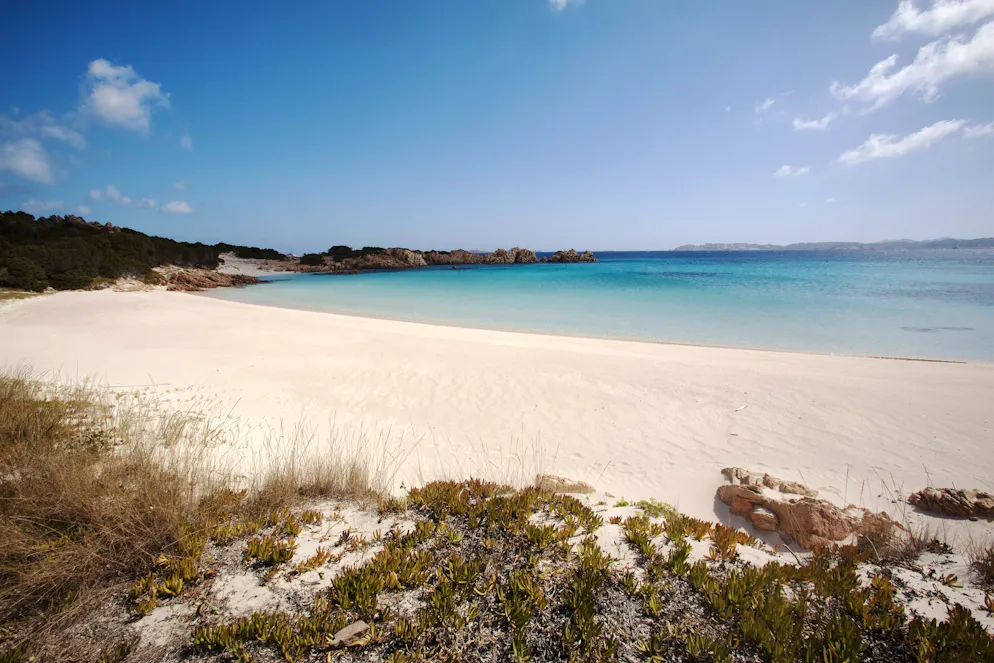 Der pinke Strand der sardischen Insel Budelli. Hier lebte Umweltschützer Mauro Morandi über 30 Jahre. 