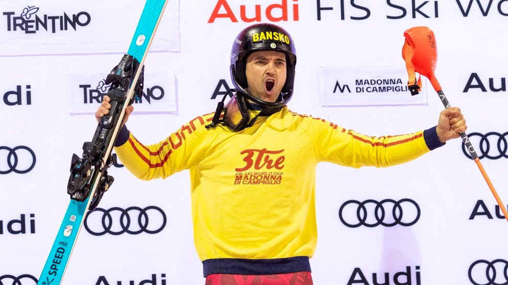Son plus grand triomphe : Albert Popov a remporté mercredi soir le slalom nocturne de Madonna di Campiglio.