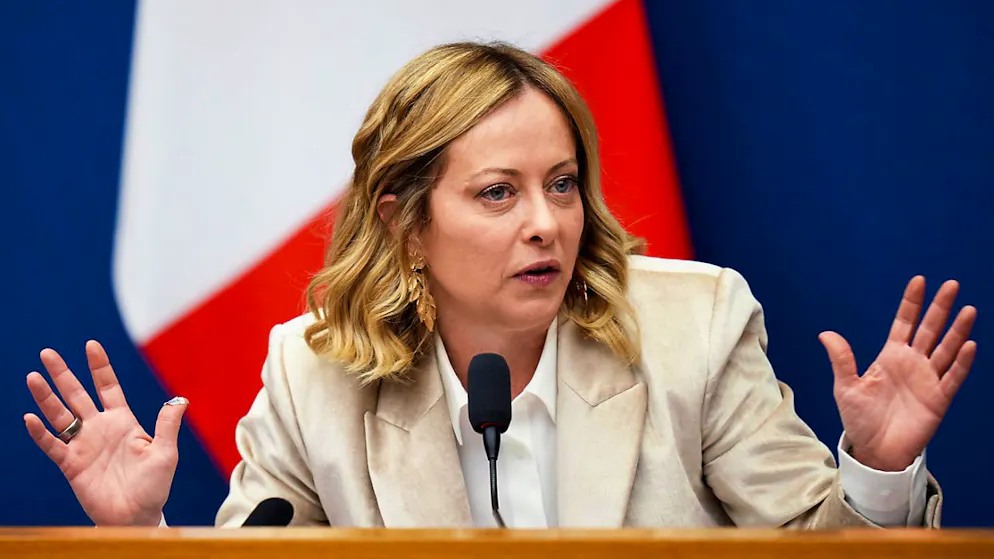 Giorgia Meloni, Ministerpräsidentin von Italien. Foto: Alessandra Tarantino/AP/dpa