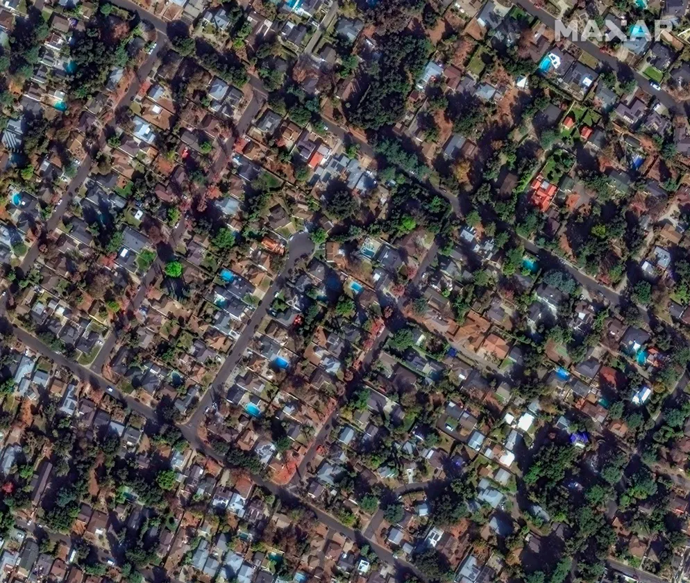 Feuer in L.A.. Ein Quartier in L.A.