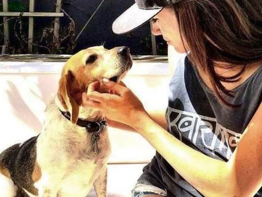 Meghan con il suo cane Guy