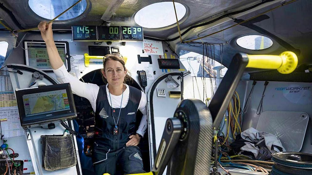 Sailor Justine Mettraux competes with the best until the end - Gallery. The "living room" of Justine Mettraux