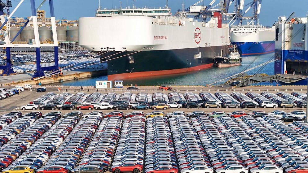 Chinas Fahrzeugmarkt wächst 2024 rasant. Doch 2025 könnte es für E-Autos in Übersee schlechter aussehen, meint ein Verband. (Archivbild)
