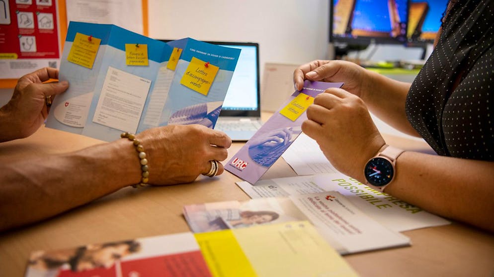 Beratung in einem Regionalen Arbeitsvermittlungszentrum RAV. (Symbolbild)
