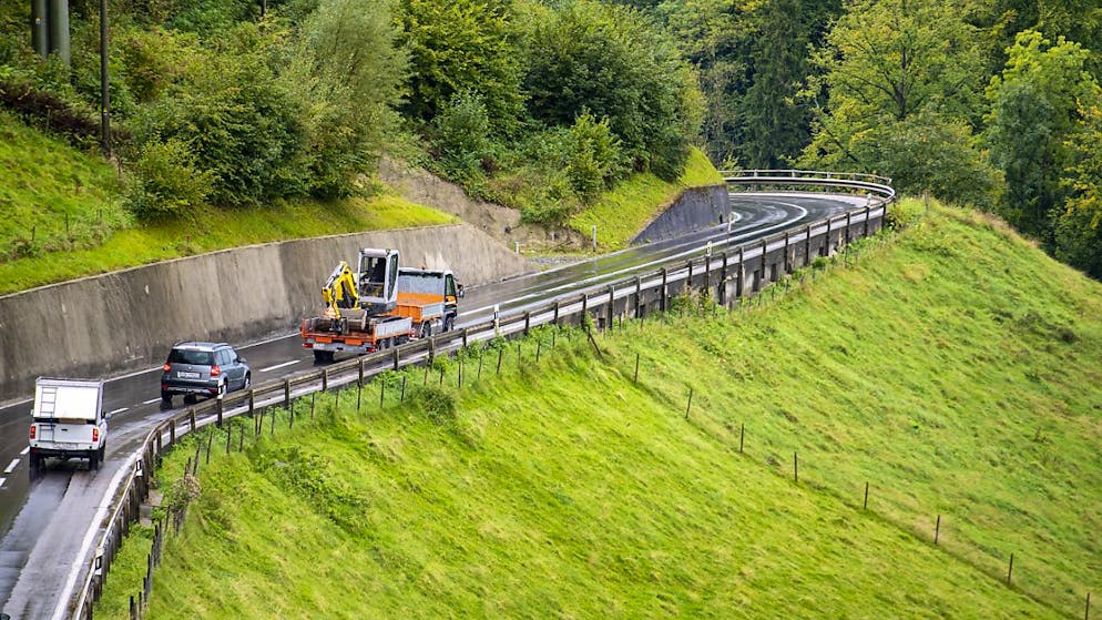 Die alte Strasse über das Ränggloch war kurvig und eng. (Archivbild)