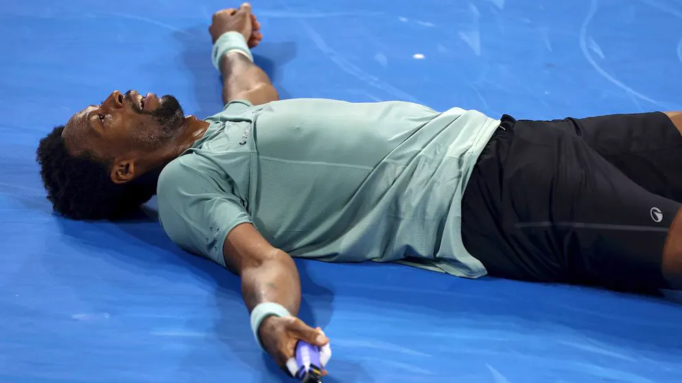 Gaël Monfils am Boden.