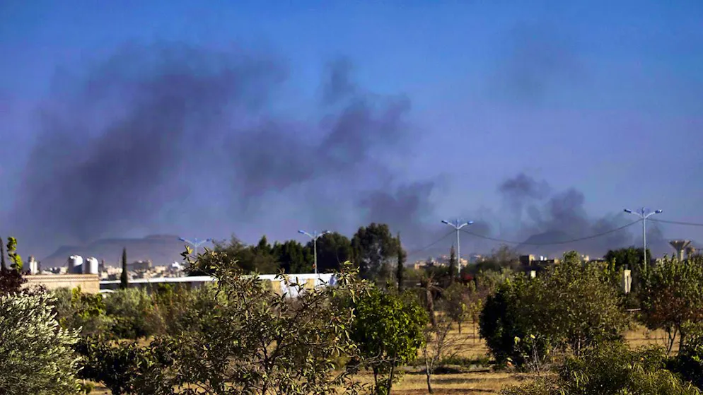 Black smoke rises after airstrikes on Sanaa in Yemen. Photo: Osamah Abdulrahman/AP/dpa