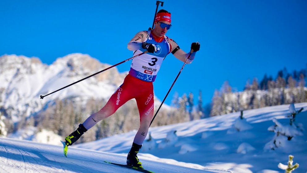 Niklas Hartweg s'est signalé lors du sprint de Coupe du monde d'Oberhof (archive).