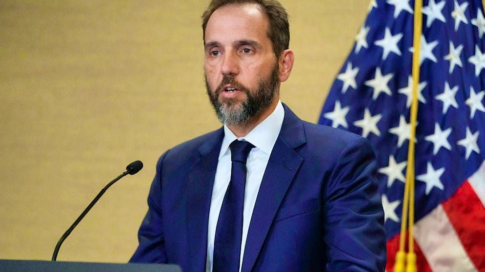 ARCHIVE - Jack Smith, special prosecutor, speaks to the media in a Justice Department office about the indictment of former US President Donald Trump. Photo: Jacquelyn Martin/AP/dpa