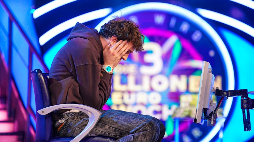 Chef influencer Jonas Croonen crashes brutally in the final of the 3 million euro week on "Who wants to be a millionaire?".