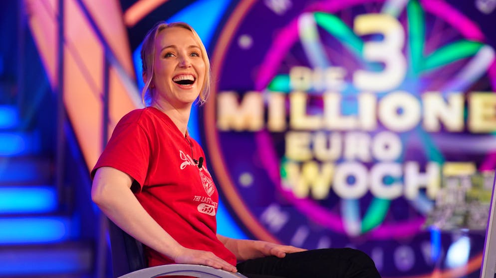 Urologin Paula Menold erspielt sich im Final der «3-Millionen-Euro-Woche» von «Wer wird Millionär?» 100'000 Euro.