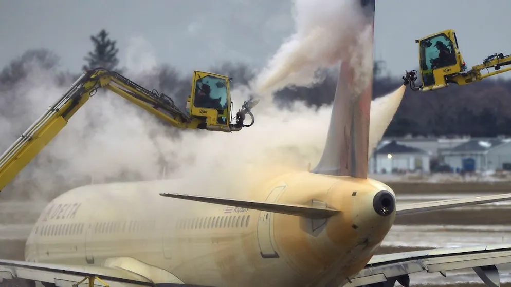 Les avions ont dû être dégivrés, a indiqué la compagnie aérienne Delta Air Lines.