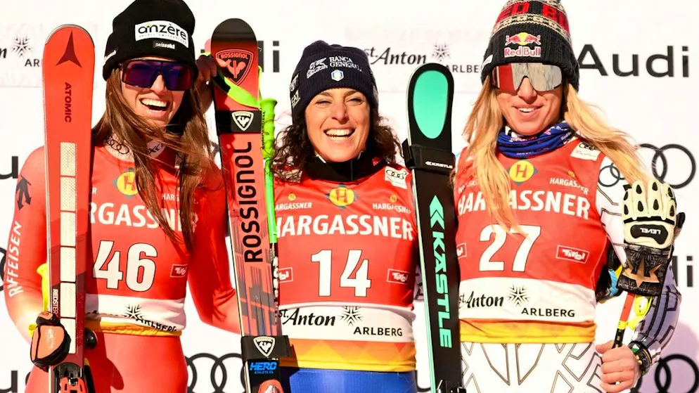 Sensational young Swiss skier. Malorie Blanc finishes 2nd in second World Cup race - 0.07 seconds short of victory
