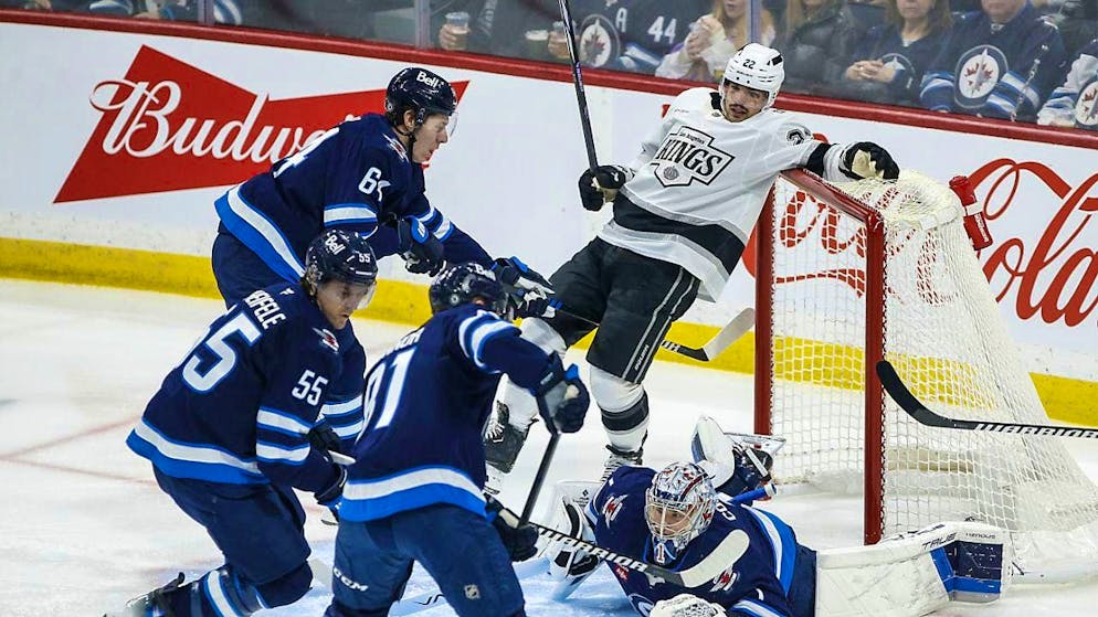 Kevin Fiala instead of the puck flying into the opponent's goal.