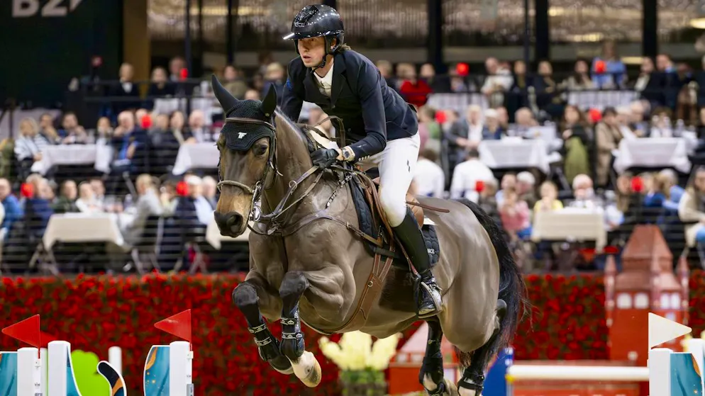 Martin Fuchs a pris la 4e place du saut Coupe du monde lors du CHI de Bâle.