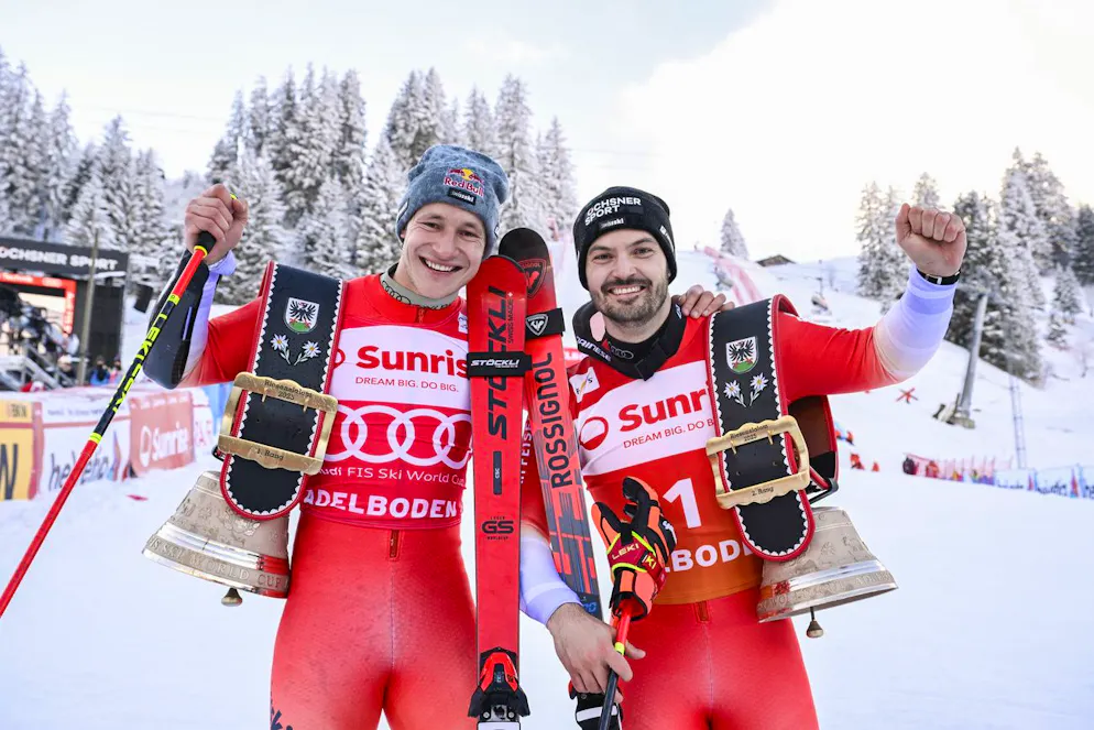 Marco Odermatt vince a Adelboden (per la quarta volta consecutiva) davanti a Loic Meillard 
