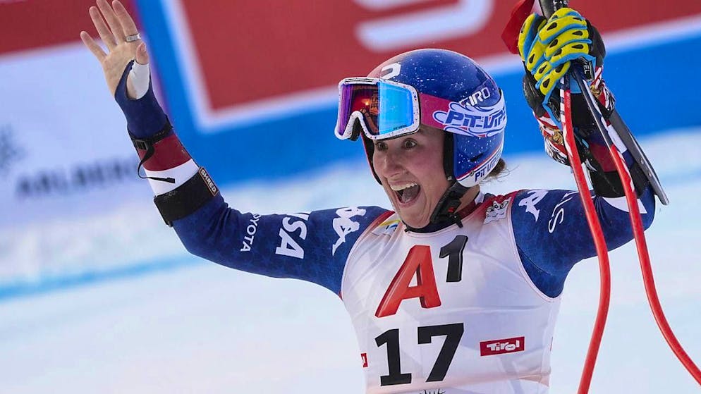 American Lauren Macuga can hardly believe her luck