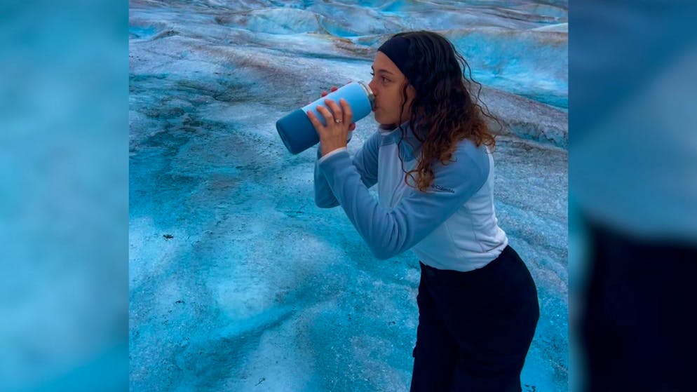 TikTok trend. Why drinking glacier water is a bad idea