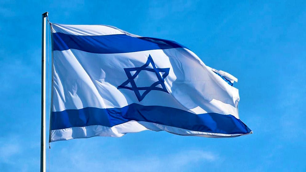 ARCHIVE - The flag of Israel. Photo: Sven Hoppe/dpa