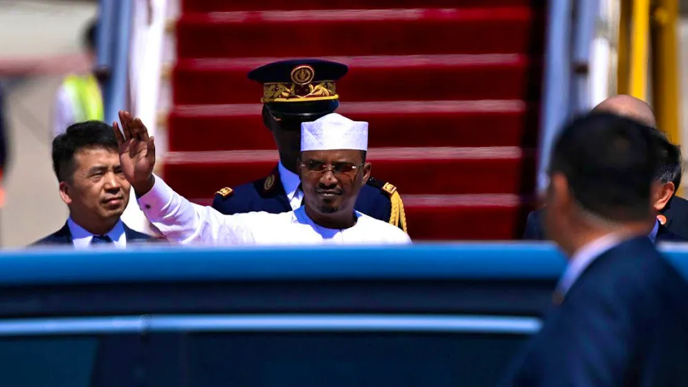 The party of Chadian President Mahamat Idriss Déby Itno (in the center) won the parliamentary election, according to official figures. (archive picture)
