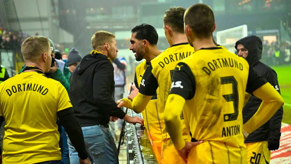 Dortmund fans cannot be at all satisfied with their team's performance.