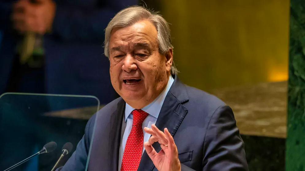 UN Secretary-General António Guterres calls for tougher action against blue helmet soldiers who disregard the UN code. (archive picture)