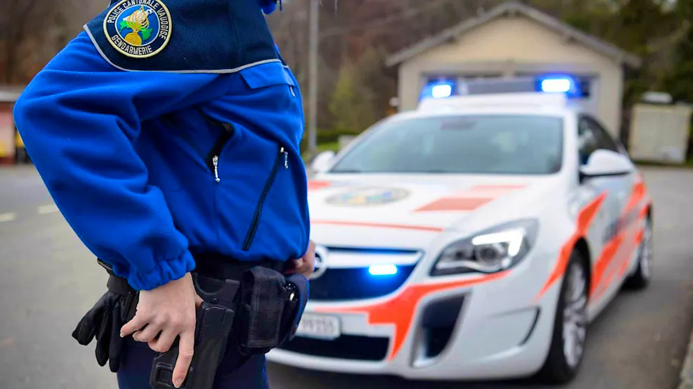 The Vaud police were able to arrest a 35-year-old man at the scene of the crime. He was the brother of the victim. (symbolic image)