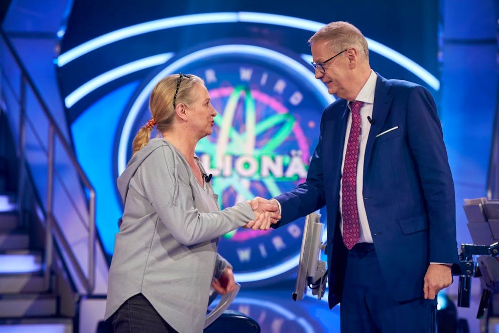 «Wer wird Millionär?»-Kandidatin bricht in Tränen aus. Ihr Partner fände diese Emotionalität «süss», berichtete sie. Günther Jauch und das Publikum ebenso.