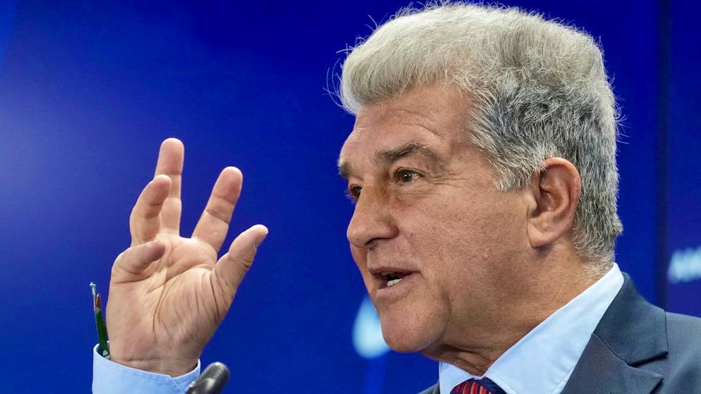 Joan Laporta, président du FC Barcelone, a tenu mardi une conférence de presse de près de deux heures.