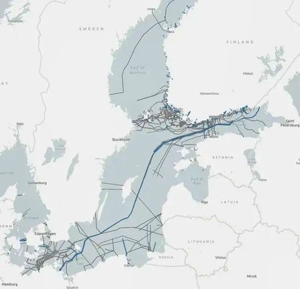 Molti i potenziali obiettivi: cavi e oleodotti nel Mar Baltico.