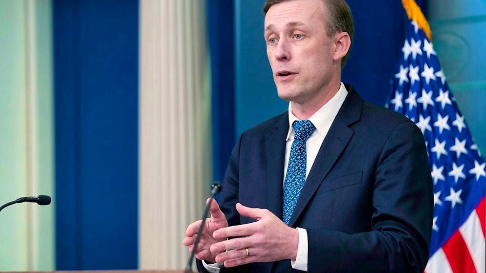 Jake Sullivan, security adviser to US President Biden, speaks during the daily briefing at the White House. Photo: Susan Walsh/AP/dpa