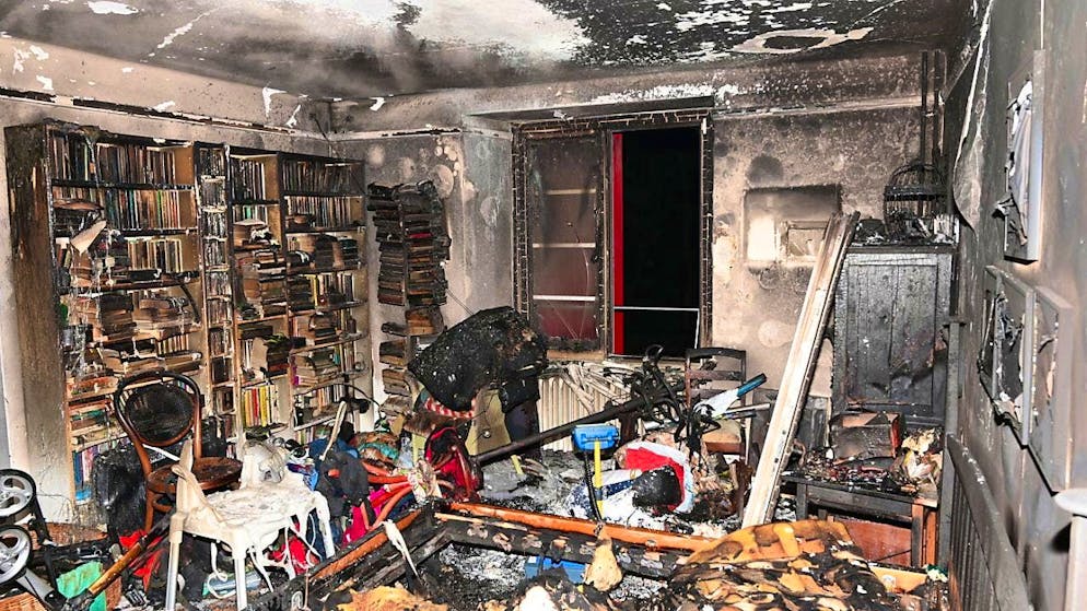 The bedroom fire in Schaffhausen claimed one life.