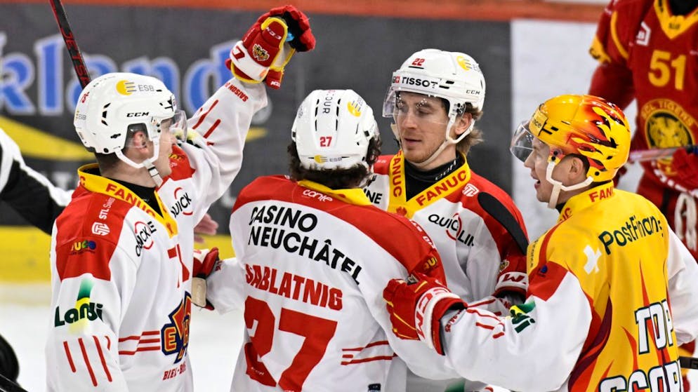 Biel siegt im Kantonalderby, und das sogar auswärts - Gallery. Seltener Auswärtssieg: Biel gewinnt das kleine Berner Derby in Langnau