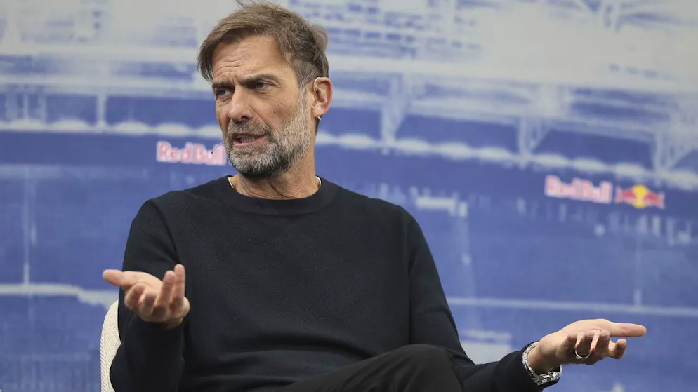 Jürgen Klopp bei der Pressekonferenz in Salzburg.