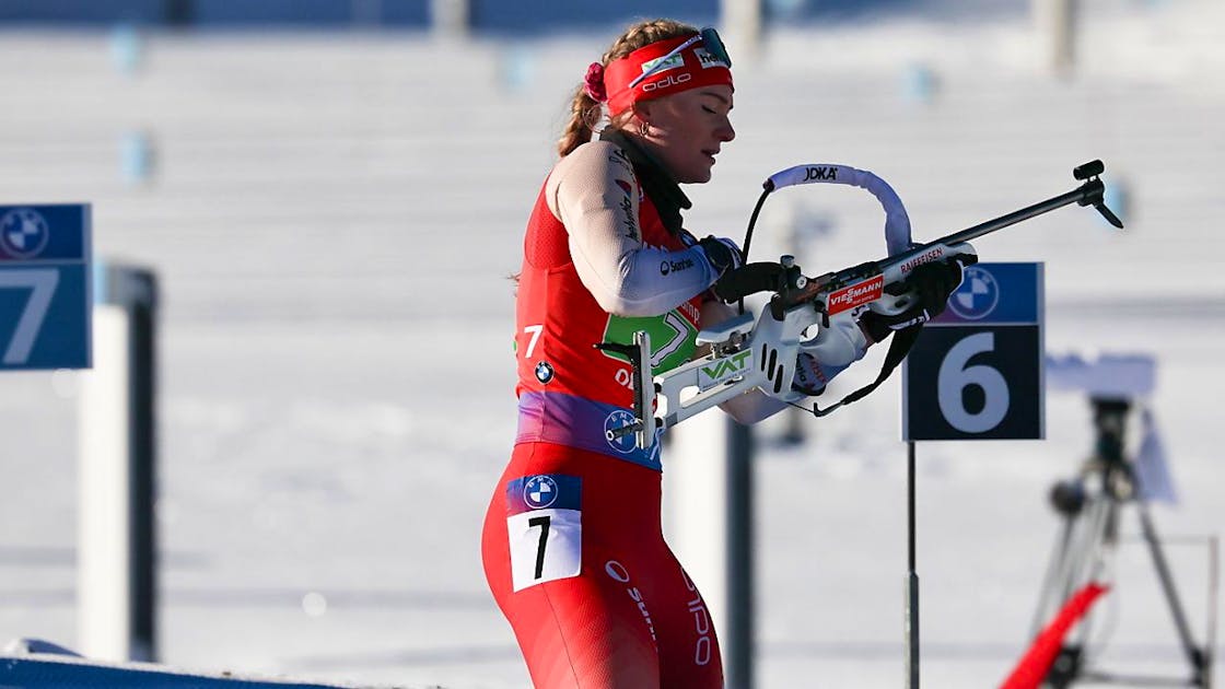 Biathletin Amy Baserga: Erster Weltcup-Podestplatz in Ruhpolding