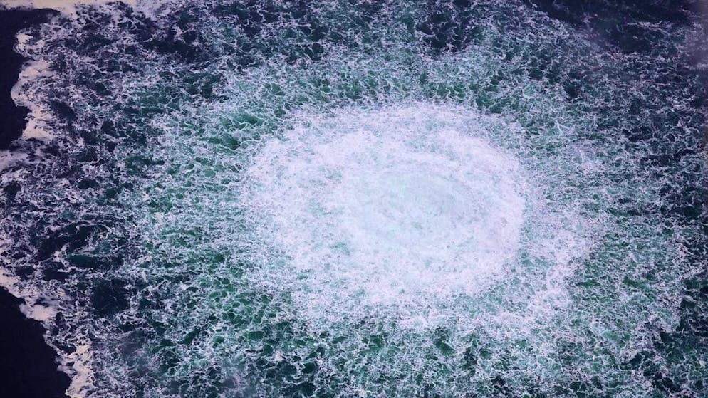 When the Nord Stream natural gas pipeline was blown up in September 2022, almost half a million tons of the greenhouse gas methane were released. (archive image)