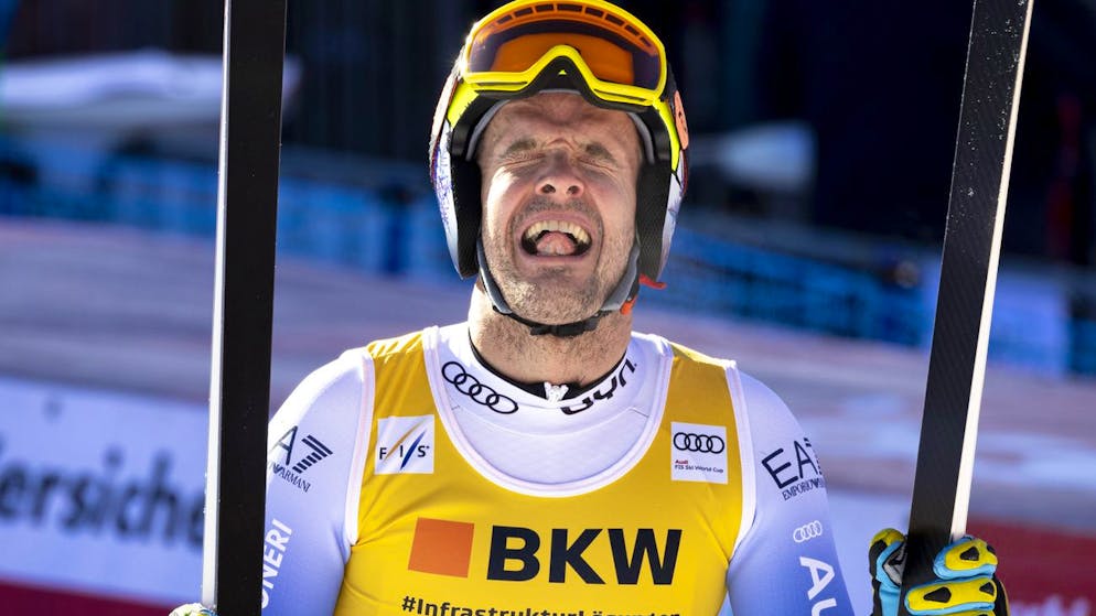 Der 40-jährige Christof Innerhofer fährt trotz hoher Startnummer in die Top 20. 