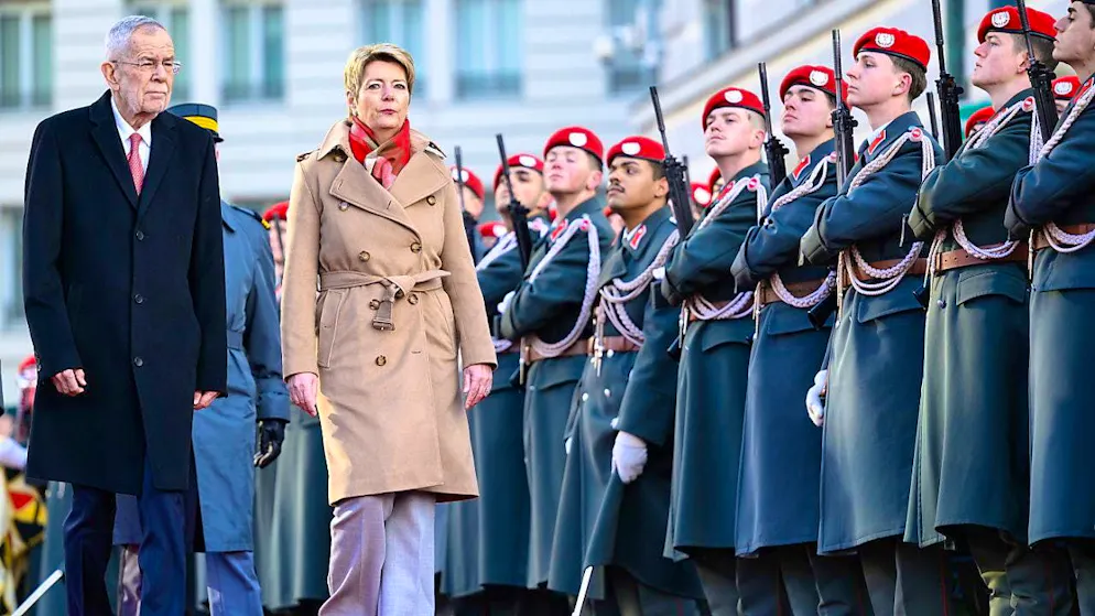 President Karin Keller-Sutter met with the Austrian President Alexander Van der Bellen in Vienna.