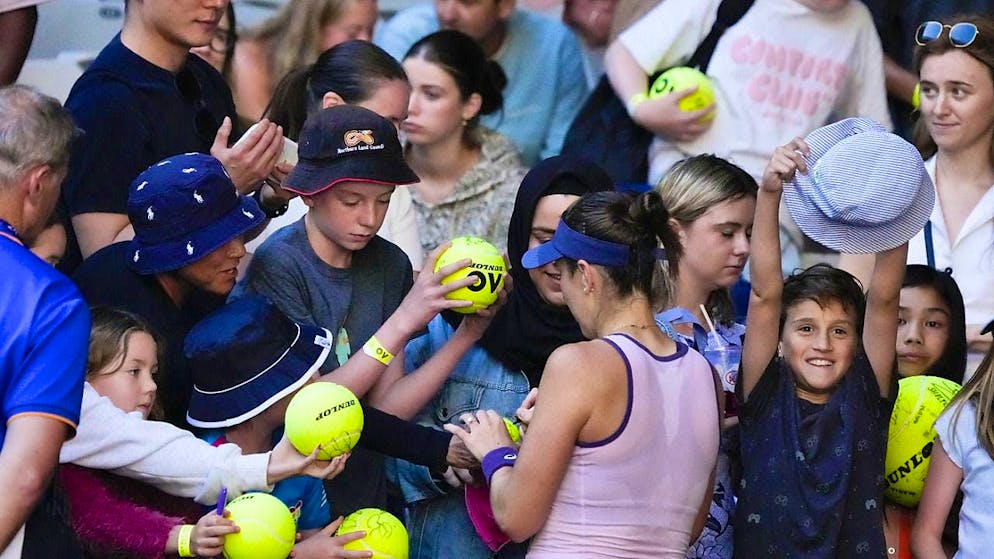 Belinda Bencic's autographs are already in demand again in Melbourne