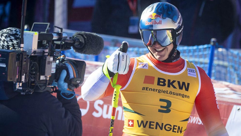 Franjo von Allmen  si dimostra in grande forma.