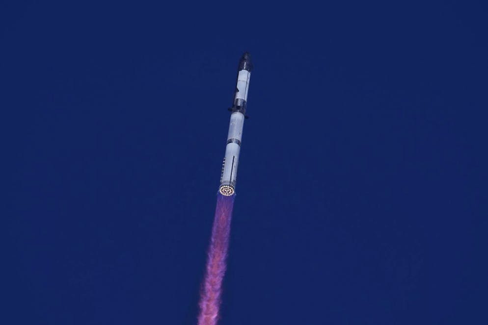 Au cours du 7e vol d'essai de sa mégafusée Starship, la plus grande jamais construite, la société d'Elon Musk est parvenue à rattraper pour la deuxième fois le premier étage.