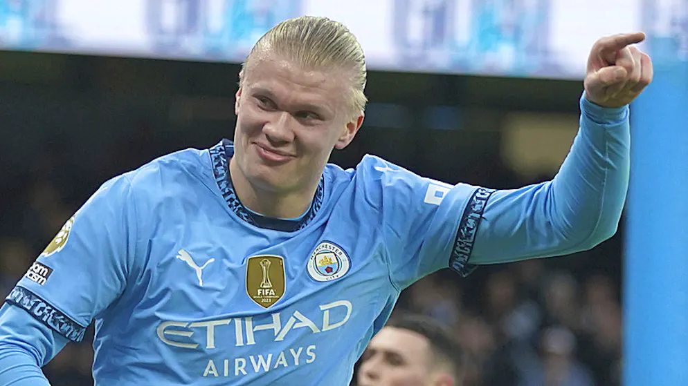 Manchester Citys Erling Haaland unterschreibt einen neuen Vertrag bis 2034.