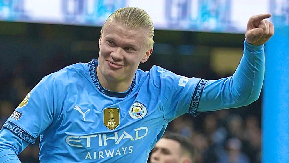 Manchester City's Erling Haaland signs a new contract until 2034.