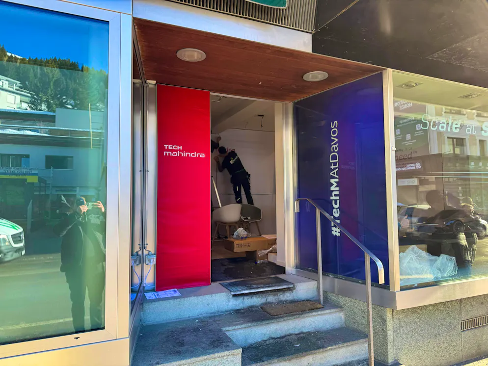 Davos WEF conversion. Many businesses continue to rent out their space during this time. 