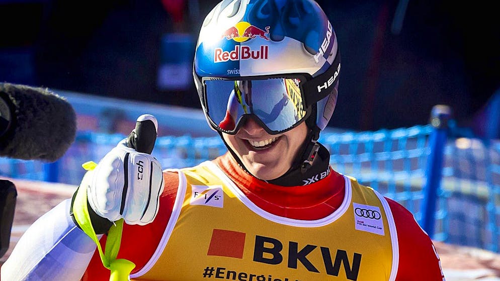 Franjo von Allmen wins his first World Cup race in Wengen.