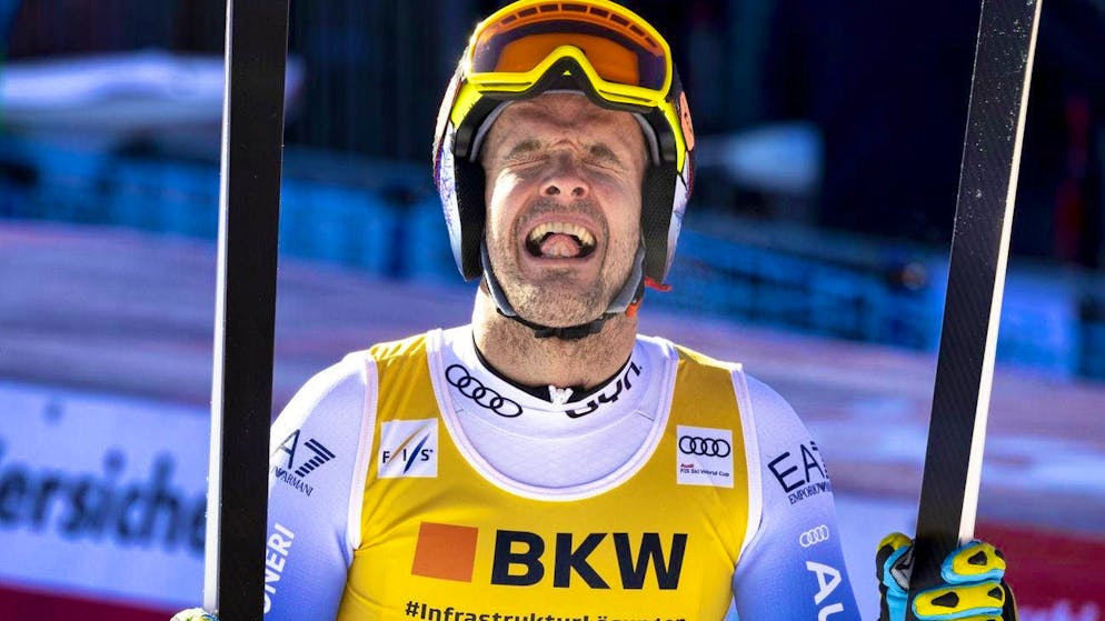 Il quarantenne Christof Innerhofer arriva tra i primi 20 nonostante un numero di partenza alto.